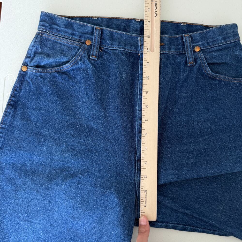 Vintage Wrangler Jeans Womens 30x33 Blue Denim Western Pants 80s 90s USA Made - Picture 11 of 12